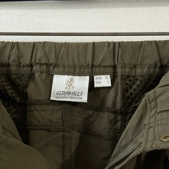 Men's Gramicci Convertible Micro Ripstop Pants - Army Green
